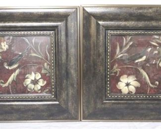 969 - Pair of Framed Prints 13 1/2 x 13 1/2
