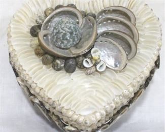973 - Seashell Decorated Storage Box 7x7
