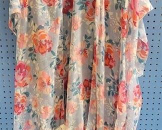 1051 - Floral sheer cover up
