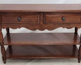 1472 - Kincaid two drawer server with shelves 29 x 54 x 16
