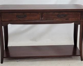 1473 - Liberty Furniture sofa table, 2 drawers 30 x 48 x 18
