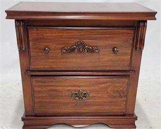 1487 - Double drawer bedside stand 23 x 28 x 17

