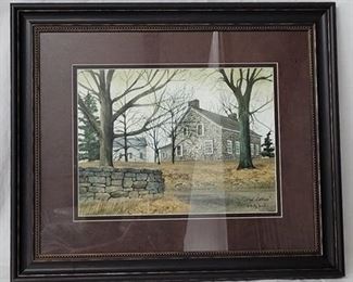 1531 - Store Cottage framed print 22 x 25.5
