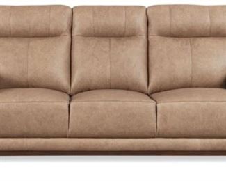 1919 - New Leather Italia Palestine sofa mid-century design top grain Italian leather 38.5 x 83 x 37.5
