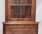 2024 - English yew wood corner cabinet 72 x 28 x 18.5
