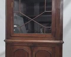 2039 - English 19th century corner cupboard 78 x 40 x 19.5
