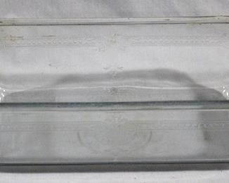 2631 - Fire King clear glass loaf pan - 5 x 10
