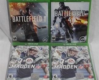 2642 - 4 XBOX ONE games - 2 sealed new
