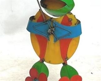 4004 - Garden Decorative Metal Frog w/ Umbrella 14 x 34 x 10
