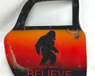 4015 - Decorative Metal Believe Door - hangs on wall 23 x 24
