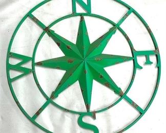 4014 - Decorative Metal Compass Star 24" round
