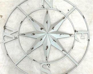 4016 - Decorative Metal Compass Star 24" round
