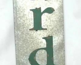 4019 - Garden Decorative Metal Sign "Garden" 12 x 48
