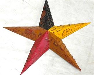 4020 - Decorative Metal Multi-Colored Star 20.5

