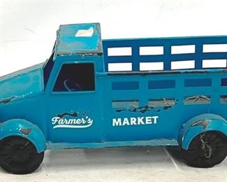 4039 - Garden Decorative Metal Blue Truck 12.5 x 5.5 x 6.5
