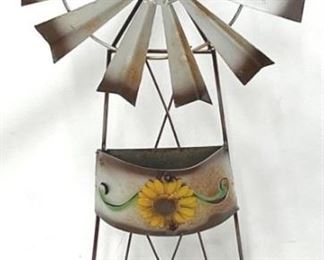 4045 - Garden Decorative Metal Windmill Planter 6 x 15.5 x 36
