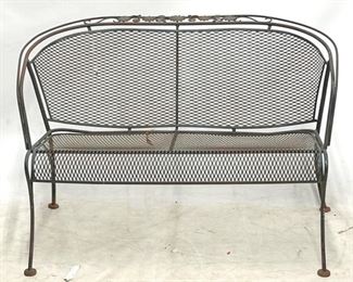 4064 - Outdoor Metal Bench 45.5 x 27.5 x 30
