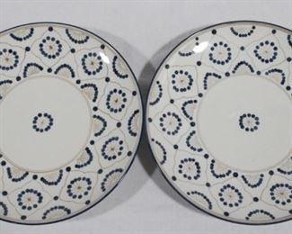 6344 - Pair Thomas O'Brien 11" plates
