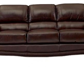 7850 - Leather Italia James sofa in tobacco color D-40.5" L-85.5" H-38.5" - New - Still in Packaging
