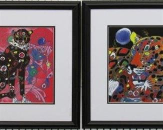 9002 - Leopard & Cheetah by Jiang 20 x 20
