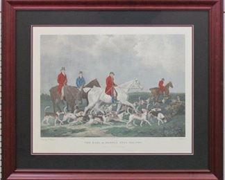 9006 - Early of Derby, hand colored 35 x 30.25
