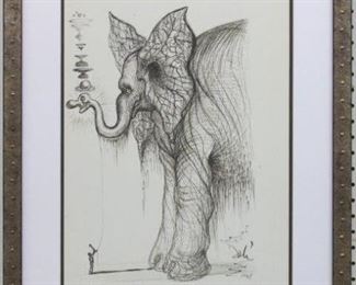 9022 - Elephant giclee by Salvador Dali 22 x 25.5
