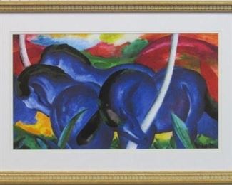9020 - Blue Horses by Mark Franz 28.25 x 19
