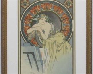 9025 - Art Studio by Alphonse Mucha 21.5 x 27.5
