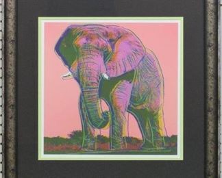 9030 - Elephant End Animal series giclee by Andy Warhol 23 x 23
