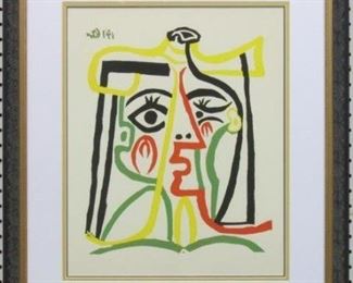 9031 - Tete De Femme 1962 giclee by Pablo Picasso 23 x 26.5
