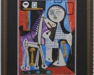 9032 - Claude A Deux Ans giclee by Pablo Picasso 23 x 27.5
