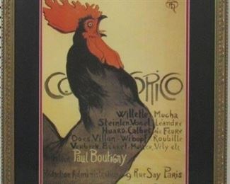 9036 - Cocorico Rooster by Steinlen 21 x 26.5
