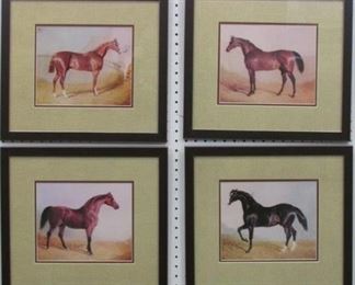 9053 - Set of 4 stablemates by J F Herring 18 x 15.5
