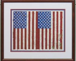 9062 - Jasper John's double flags 26 x 22
