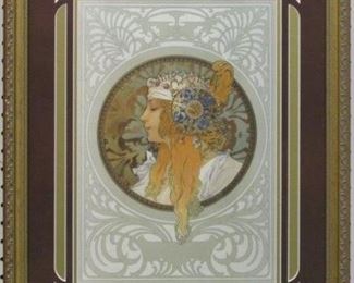 9063 - Blonde by Alphonse Mucha 19 x 25
