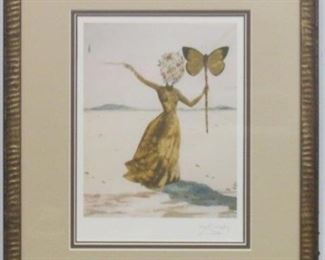 9073 - Butterfly Queen print by Salvador Dali 18 x 21.5
