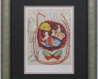 9074 - Renaissance print by Salvador Dali 20.5 x 24.5
