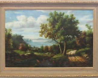 9077 - Original oil painting by John Rollins 43 x 31
