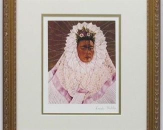 9076 - Frida as a Tehuana print by Frida Kahlo 15.5 x 18
