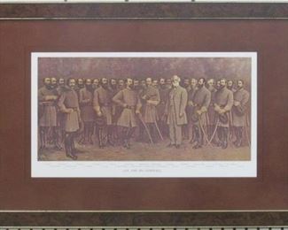 9078 - Lee & His Generals 27.5 x 19