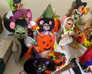 Lots and lots of Annalee figures for Halloween, Thanksgiving, Fourth of July, Easter, Saint Patrick’s Day