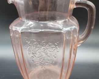 Anchor Hocking Pink Depression Glass Pitcher