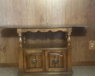 Mid Century TV Cabinet / Stand w/ Drop Down Sides