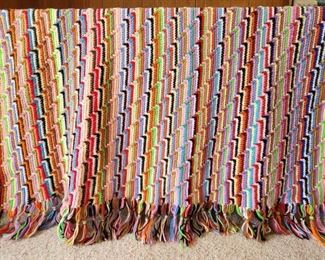 Large Handmade Afghan is 46" x 66"
