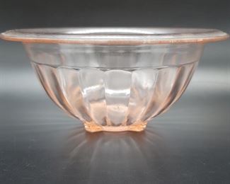 Vintage Anchor Hocking Pink Depression Glass Bowl
