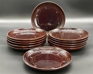 (12) Marcrest Daisy & Dot Stoneware Plates, 3/11
