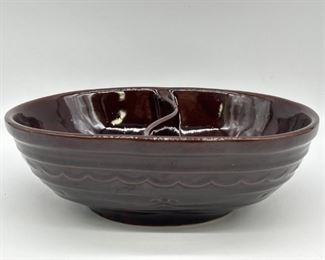 Marcrest Daisy & Dot Stoneware Divided Bowl, 5/11