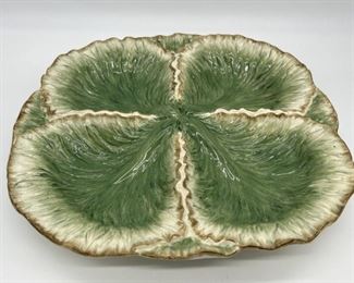 Fitz & Floyd Cabbage Leaf Divided Server, 1/2