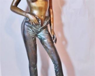 Large Contemporary Bronze Statue - Sexy Girl - SUPER!
