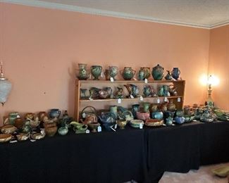 Amazing Collection of Vintage Roseville Pottery over 150 Pieces!